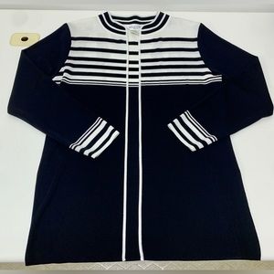 Women’s Large 100% Acrylic EXCLUSIVELY MISOOK Open Front Cardigan Sweater Jacket